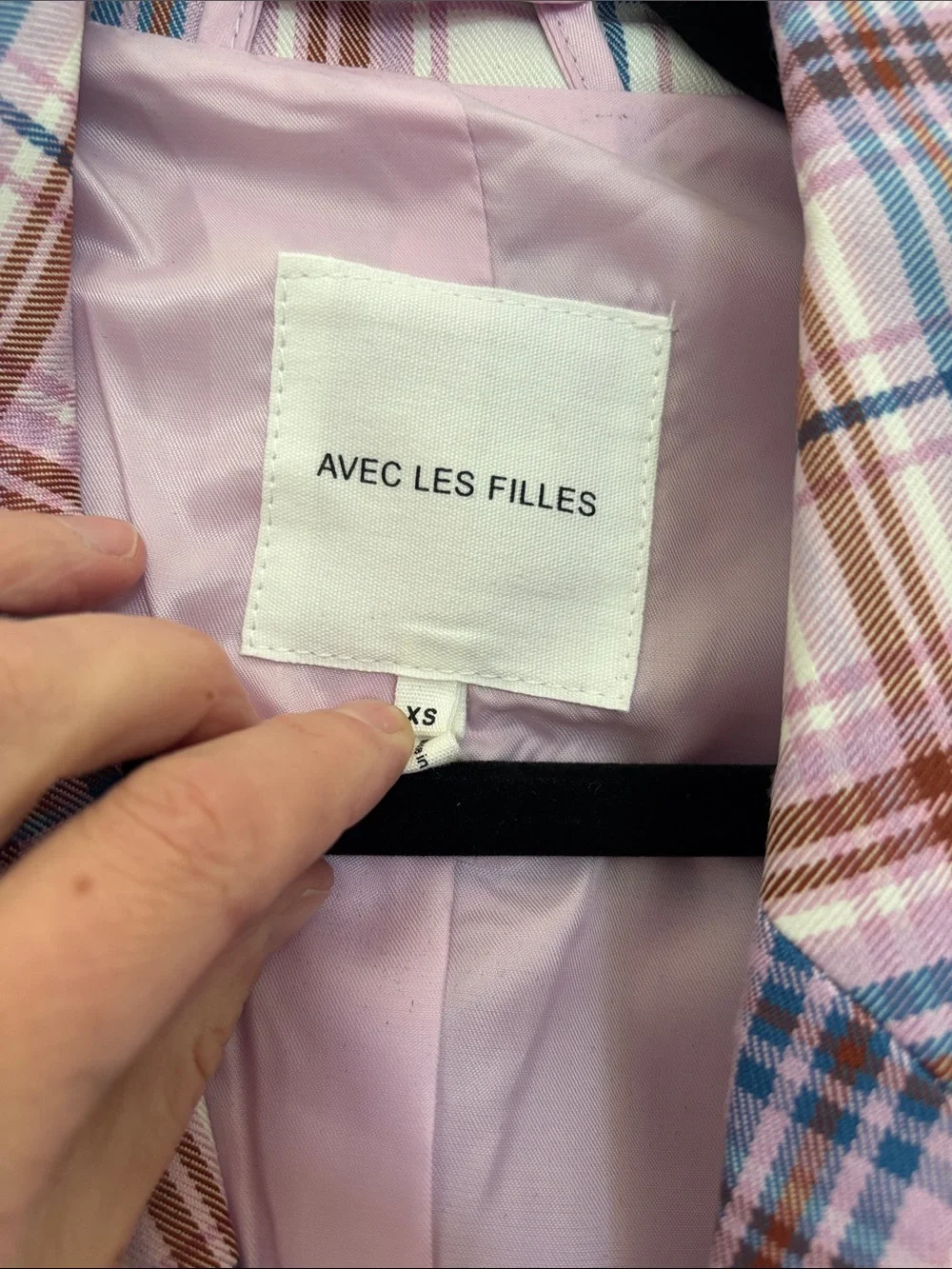 Anthropologie Avec Les Filles Plaid Blazer